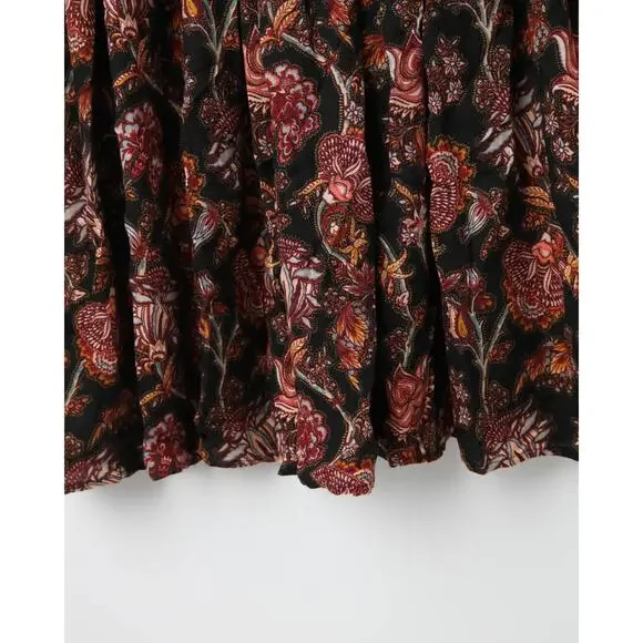 Ulla Johnson Celia Pleated Paisley-print Midi Dress Size 12